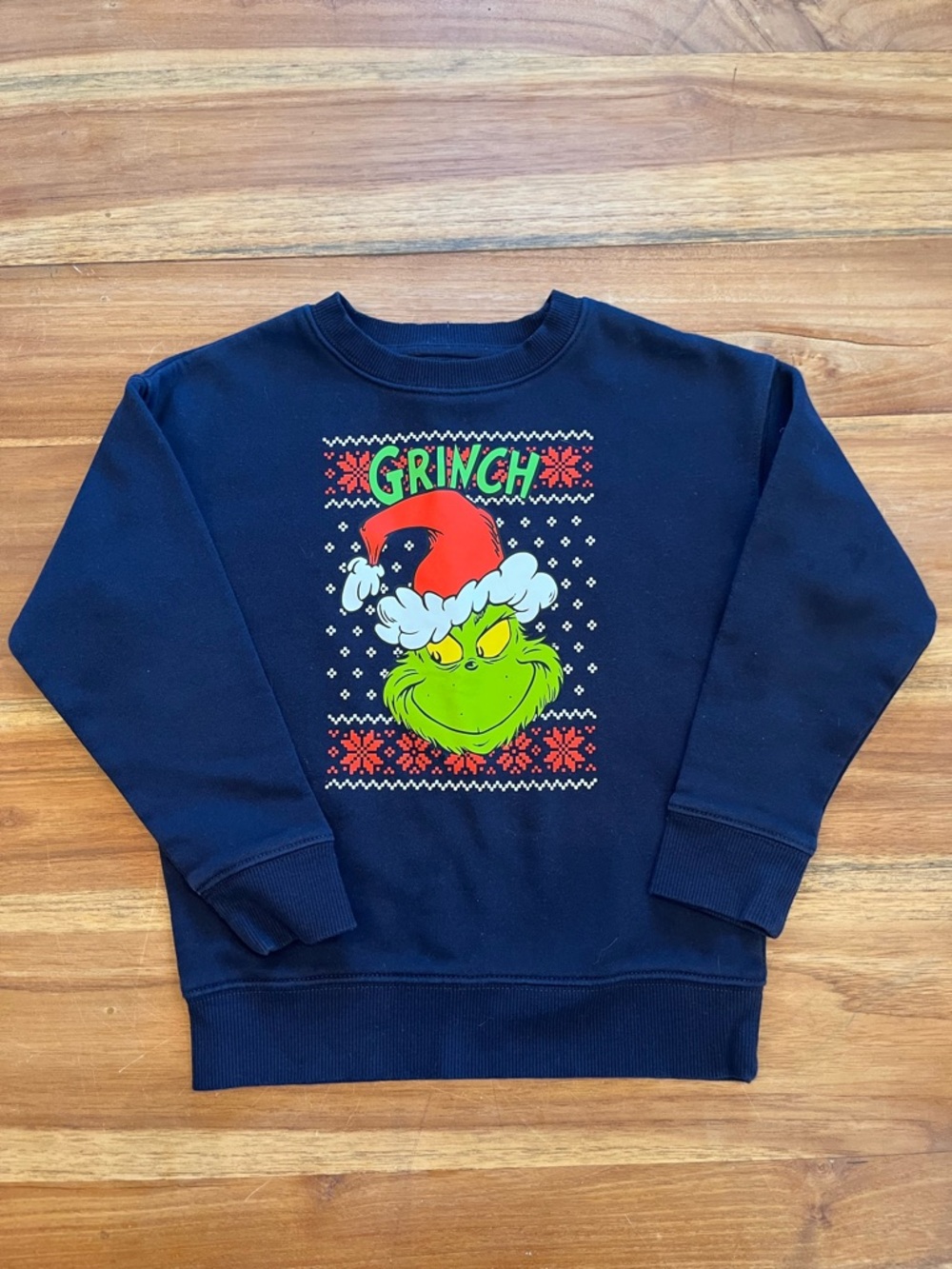 Grinch Graphic Crewneck Sweatshirt - Navy